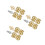 12Pcs Heavy-Duty Brass Feet for Boxes Wood Tray Replacement Hardware 7