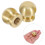 12Pcs Heavy-Duty Brass Feet for Boxes Wood Tray Replacement Hardware 10