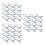 90Pcs Dark Blue Zipper Pullers Plastic Rope for DIY Bag Jacket Repair 6