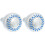 2Pcs Adjustable Silver Plastic Shower Head High Pressure for Bathroom 3