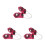 6Pcs Retractable Cable Lock Heavy Duty Bike Ski Security 8