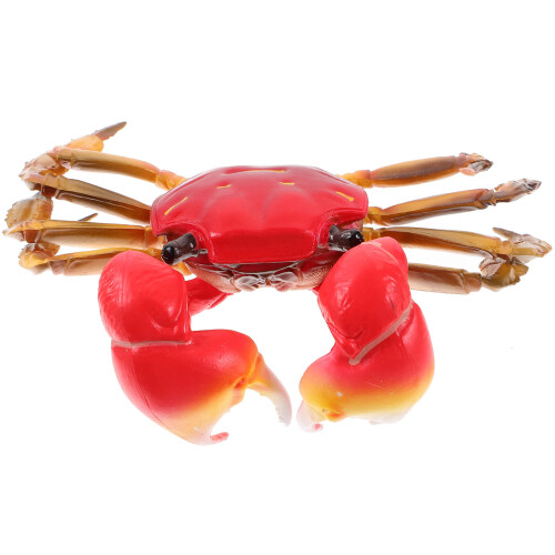 3Stk Kreative Kunststoff Krabbenfiguren Simulation Deko Mehrfarbig 1