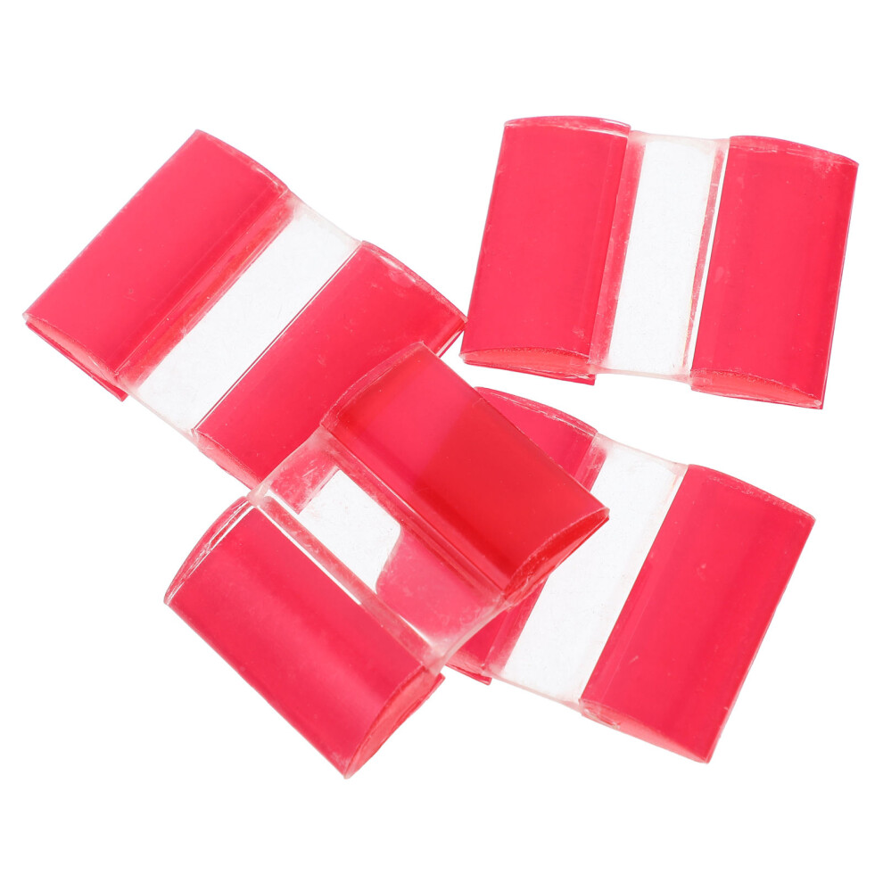 20Pcs Transparent Acrylic Cabinet Hinges Self Adhesive Easy Install 3061694818958