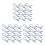 90Pcs Dark Blue Zipper Pullers Plastic Rope for DIY Bag Jacket Repair 8