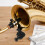 Black Plastic Alto Saxophone Pickup Clip Secure Non-Slip Mount 3