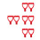 8Pcs Universal Red Plastic Replacement Handles for Garden Tools 9