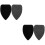 4Pcs Lightweight Black Car Cleaning Sponge Pads for Interior Use 7