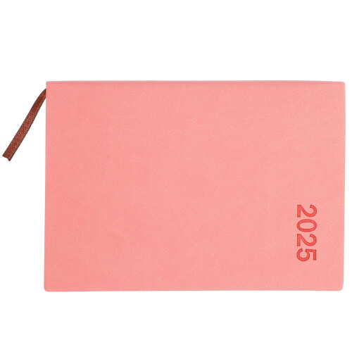 2Pcs Delicate Pink PU Daily Planner Notebook Organizer for Home Office 1