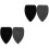 4Pcs Lightweight Black Car Cleaning Sponge Pads for Interior Use 4