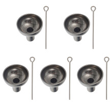 3Sets Stainless Steel Small Funnels for Kitchen and Laboratory