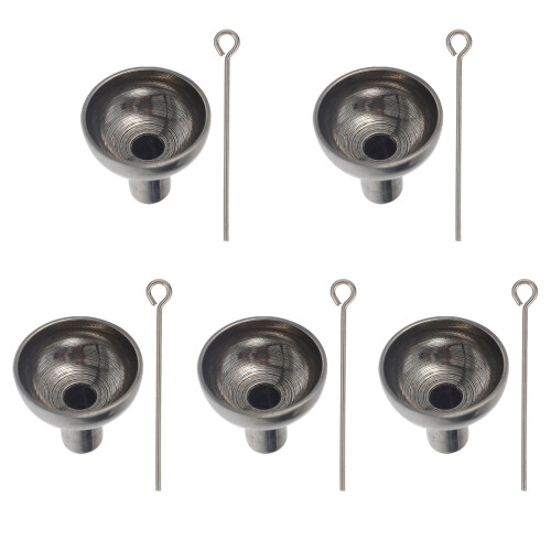 3Sets Stainless Steel Small Funnels for Kitchen and Laboratory