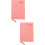 2Pcs Delicate Pink PU Daily Planner Notebook Organizer for Home Office 9