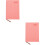 2Pcs Delicate Pink PU Daily Planner Notebook Organizer for Home Office 8