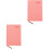 2Pcs Delicate Pink PU Daily Planner Notebook Organizer for Home Office 5