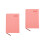 2Pcs Delicate Pink PU Daily Planner Notebook Organizer for Home Office 6