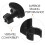 Black Plastic Alto Saxophone Pickup Clip Secure Non-Slip Mount 5