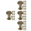 40Pcs Golden Round Flat Head Rivets for Leathercraft and Bookbinding 8