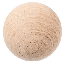 5Pcs Ergonomic Beige Wooden Croquet Balls Natural Wood for Lawn Games