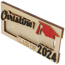 5Pcs Multi-Color Wood Money Wallets Graduation Cash Holders for Desk