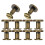40Pcs Golden Round Flat Head Rivets for Leathercraft and Bookbinding 3
