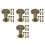 40Pcs Golden Round Flat Head Rivets for Leathercraft and Bookbinding 7