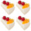 4Pcs Fake Cake Models PU PVC Simulation Dessert Display 7
