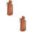 2Pcs Chocolate Lighter Cases Portable Telescopic Sleeve Covers 8