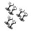 6Sets Universal Black Figure Display Stands Plastic Support for Models 9