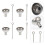 3Sets Stainless Steel Small Funnels for Kitchen and Laboratory 10
