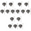 3Sets Stainless Steel Small Funnels for Kitchen and Laboratory 3