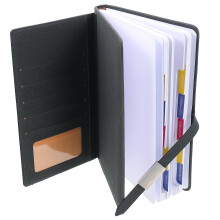 4Pcs A5 Business Planner Black Schedule Notebook for Daily Use