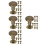 40Pcs Golden Round Flat Head Rivets for Leathercraft and Bookbinding 9