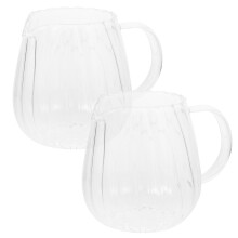 4Pcs Glass Creamer Pitchers Transparent Milk Jugs for Home and Office