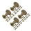 40Pcs Golden Round Flat Head Rivets for Leathercraft and Bookbinding 6