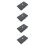4Pcs A5 Business Planner Black Schedule Notebook for Daily Use 8
