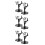 6Sets Universal Black Figure Display Stands Plastic Support for Models 7