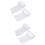 1000Pcs Durable White Dot Tape Easy Peel Hook Loop Adhesive 7