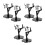 6Sets Universal Black Figure Display Stands Plastic Support for Models 5