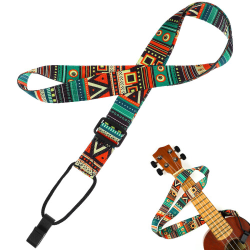 2Pcs Universal Ukulele Strap No Drill Adjustable Shoulder Hook Multi