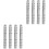 8Pcs Silver Creative Scrapbook Binder Office File Clips 4