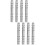 8Pcs Silver Creative Scrapbook Binder Office File Clips 8