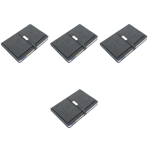 4Pcs A5 Business Planner Black Schedule Notebook for Daily Use 2