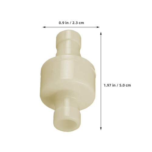 6Pcs White Plastic Quick Connect Check Valve for Water Dispenser Use 1