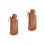 2Pcs Chocolate Lighter Cases Portable Telescopic Sleeve Covers 6