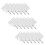 120Pcs White Acrylic Key Tags with Rings for Daily Use 8