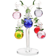 2Sets Delicate Crystal Tree with Assorted Color Desktop Decor
