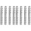 8Pcs Silver Creative Scrapbook Binder Office File Clips 3