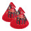 2Pcs Red Cotton Triangular Pot Handle Covers Heat Resistant Lid Caps 1