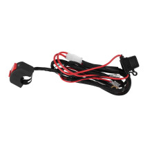LED Light Bar Wiring Harness Motorcycle Handlebar Harness for Headlight Driving Fog Lights Auxiliary 1 Lead
