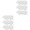 120Pcs White Acrylic Key Tags with Rings for Daily Use 3